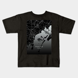 Venice Italy City map dark Kids T-Shirt